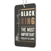 Zwarte koning het belangrijkste stuk in het spel luchtverfrisser (Links)