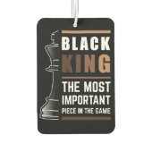 Zwarte koning het belangrijkste stuk in het spel luchtverfrisser (Achterkant)