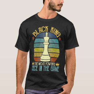 Zwarte koning Het krachtigste stuk in de Afrikaans T-shirt