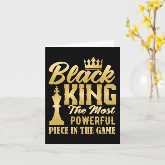 Zwarte koning het krachtigste stuk in de game-Mann Kaart (Gele Bloem)
