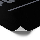 Zwarte koning het krachtigste stuk in het spel poster (Hoek)