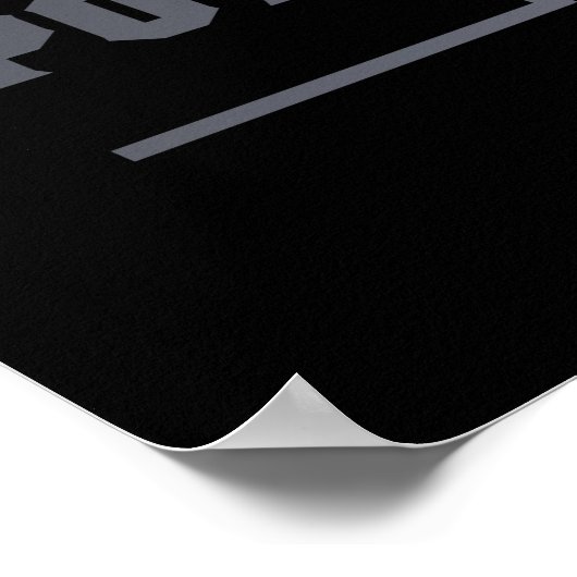 Zwarte koning het krachtigste stuk in het spel poster (Hoek)