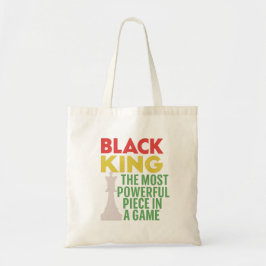 Zwarte Koning: Het Krachtigste Stuk Tote Bag