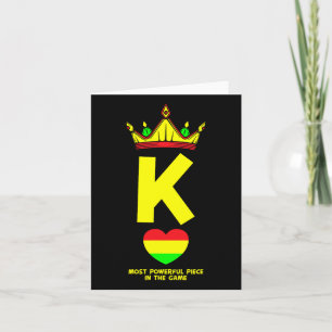 Zwarte koning het krachtigste stuk van de game jun kaart