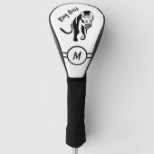 Zwarte Koning Leeuw Golfheadcover (Voorkant)