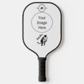 Zwarte Koning Leeuw Pickleball Paddle (Voorkant)