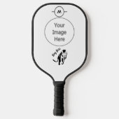 Zwarte Koning Leeuw Pickleball Paddle (Achterkant)