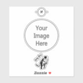 Zwarte Koning Leeuw Sticker (Vel)