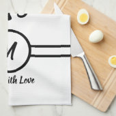 Zwarte Koning Leeuw Theedoek (Quarter Fold)