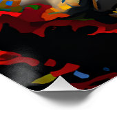 Zwarte koning Melanin Man Bruh Mannen Zoon Perfect Poster (Hoek)