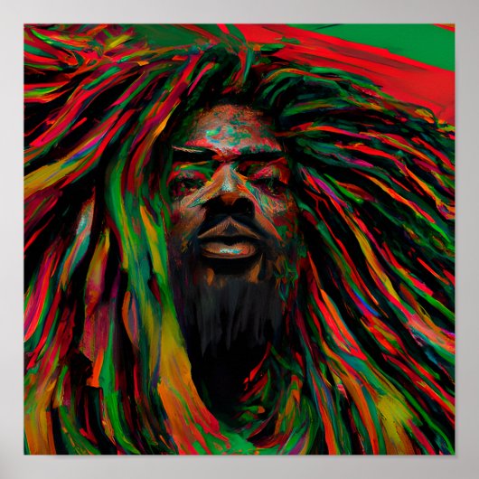 Zwarte koning Melanin Man Bruh Mannen Zoon Poster (Voorkant)