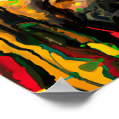 Zwarte koning Melanin Man Bruh Mannen Zoon Poster (Hoek)