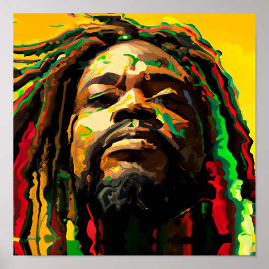 Zwarte koning Melanin Man Bruh Mannen Zoon Poster (Voorkant)