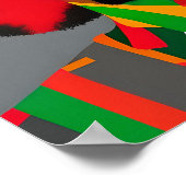 Zwarte koning Melanin Man Bruh Mannen Zoon Poster (Hoek)