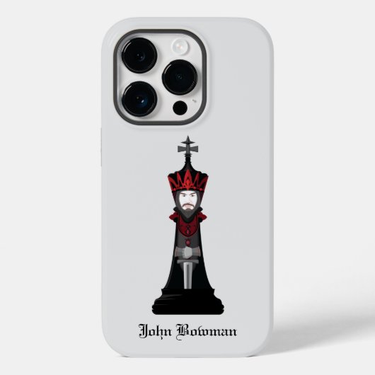 Zwarte Koning / Persoonlijke naam Case-Mate iPhone Case (Achterkant)