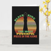 Zwarte koning sterkste stuk in het spel kaart (Gele Bloem)