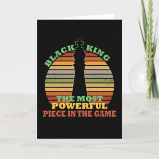 Zwarte koning sterkste stuk in het spel kaart