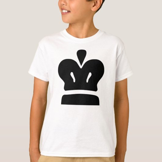 Zwarte koning t-shirt (Voorkant)