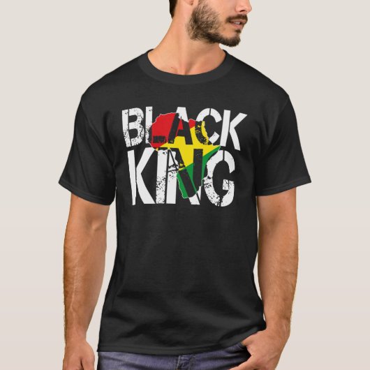 Zwarte koning voor jongens Man Geschiedenis Maand  T-shirt (Voorkant)