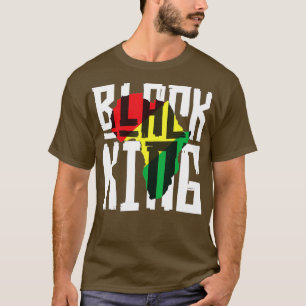 Zwarte koning voor jongens Mannen Geschiedenis Maa T-shirt