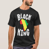 Zwarte koning voor jongens Zwarte Geschiedenis Maa T-shirt (Voorkant)