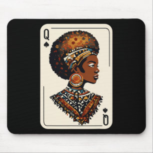 Zwarte Koningin Afro Drugs Trots Melanine Afrikaan Muismat