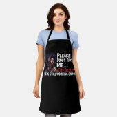 Zwarte koningin Afro probeer me niet proberen Jesu Schort (Gedragen)