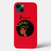Zwarte koningin Case-Mate iPhone case (Achterkant)