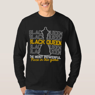 Zwarte koningin de krachtigste Afrikaanse geesteli T-shirt