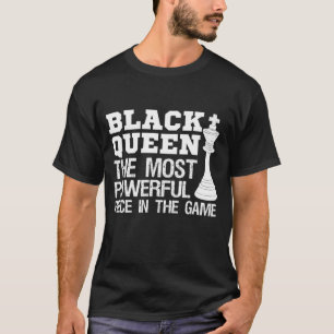 Zwarte koningin de krachtigste Afrikaanse geesteli T-shirt