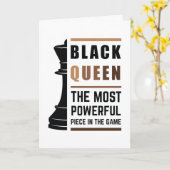 Zwarte Koningin De Krachtigste Stuk In Het Spel 2 Kaart (Gele Bloem)