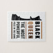 Zwarte Koningin De Krachtigste Stuk In Het Spel 2 Legpuzzel (Horizontaal)