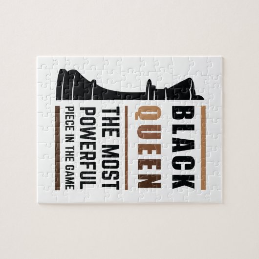 Zwarte Koningin De Krachtigste Stuk In Het Spel 2 Legpuzzel (Horizontaal)