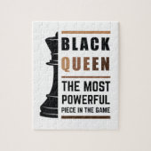 Zwarte Koningin De Krachtigste Stuk In Het Spel 2 Legpuzzel (Verticaal)