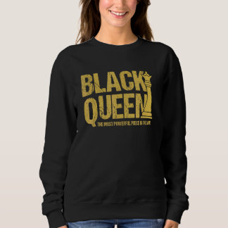 Zwarte Koningin De Krachtigste Stuk Melanine Meisj Trui