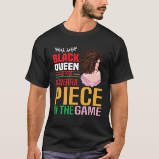Zwarte Koningin De Krachtigste Stuk Zwarte Geschie T-shirt