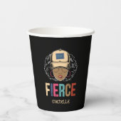 Zwarte koningin | Frankrijk | Zwarte vrouw Papieren Bekers (Achterkant)