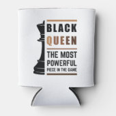 Zwarte koningin het krachtigste stuk gamen 2 blikjeskoeler (Voorkant)