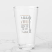 Zwarte koningin het krachtigste stuk gamen 2 glas (Achterkant)