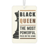 Zwarte koningin het krachtigste stuk gamen 2 luchtverfrisser (Achterkant)