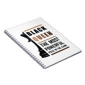 Zwarte koningin het krachtigste stuk gamen 2 notitieboek (Rechterzijde)