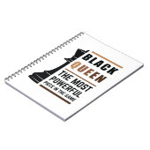 Zwarte koningin het krachtigste stuk gamen 2 notitieboek (Linkerzijde)