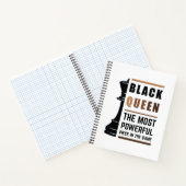 Zwarte koningin het krachtigste stuk gamen 2 notitieboek (Binnen)