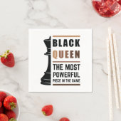 Zwarte koningin het krachtigste stuk gamen 2 servet (Insitu)