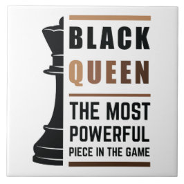 Zwarte koningin het krachtigste stuk gamen 2 tegeltje