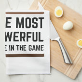 Zwarte koningin het krachtigste stuk gamen 2 theedoek (Quarter Fold)