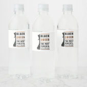 Zwarte koningin het krachtigste stuk gamen 2 waterfles etiket (Flessen)