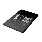 Zwarte koningin het krachtigste stuk in het spel 1 badmat (Gekanteld)