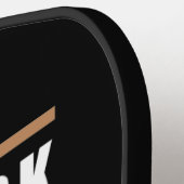 Zwarte koningin het krachtigste stuk in het spel 1 pickleball paddle (Links Detail)