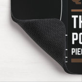 Zwarte koningin het krachtigste stuk in het spel muismat (Hoek)